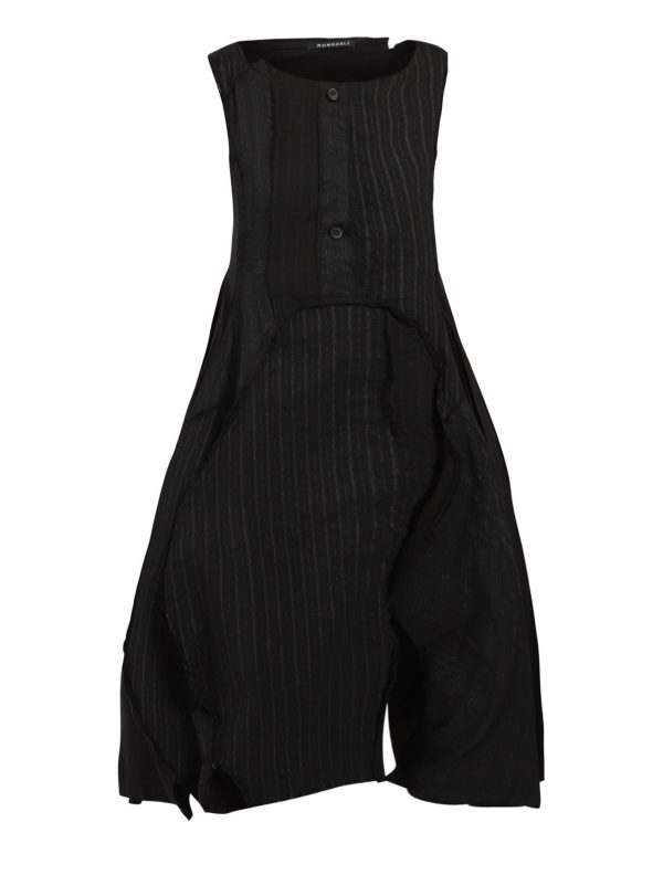 Pinstripe Sleeveless Dress